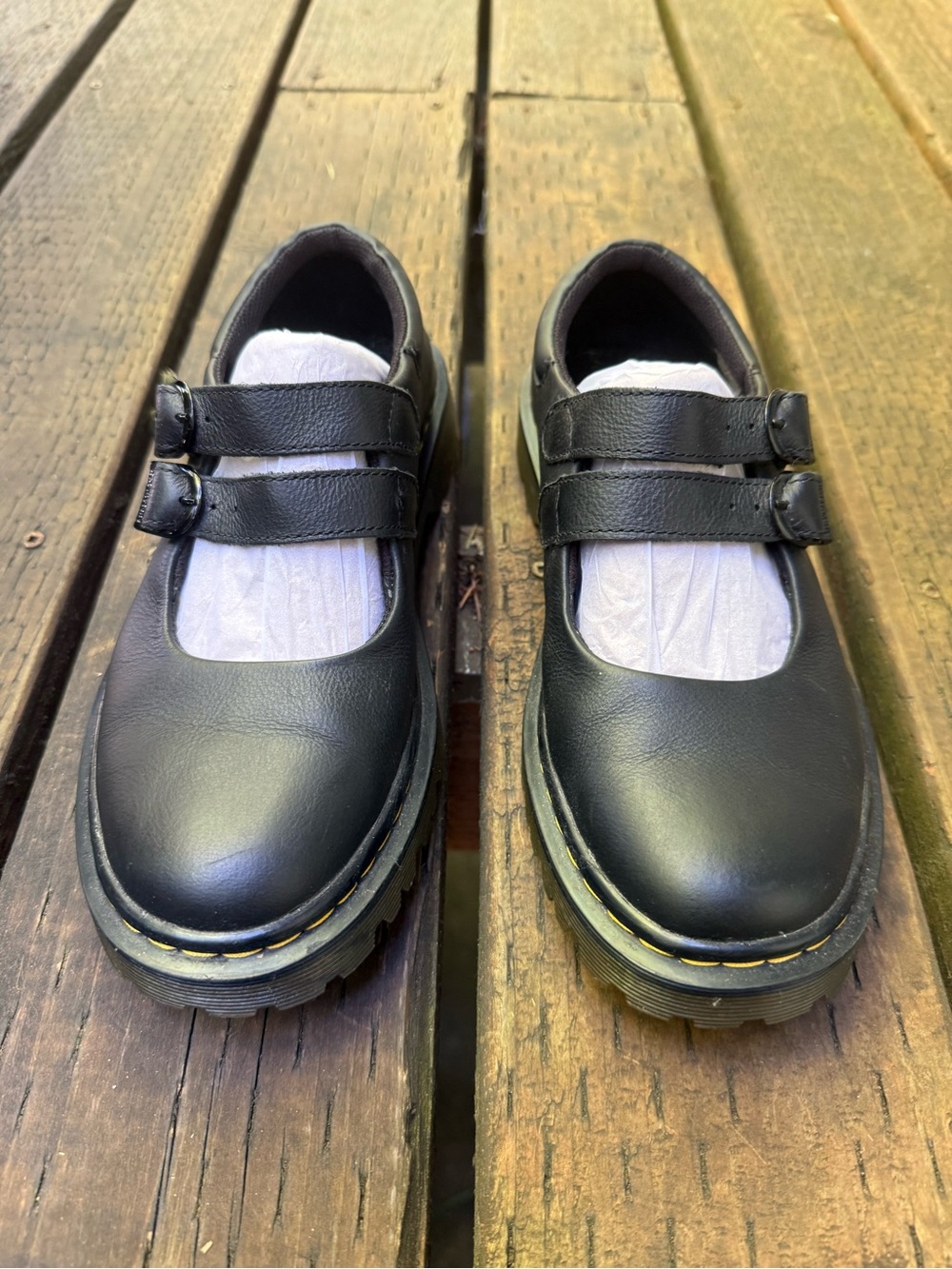 Dr. Martens Adena III 2 Strap Black Mary Jane UK7 US9 vintage discontinued 2010s